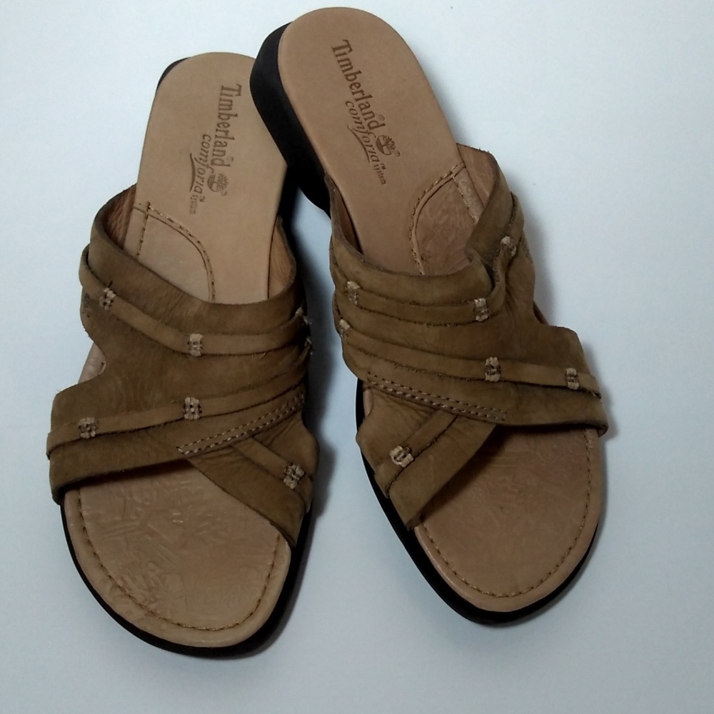 Timberland Leather Slide Sandals